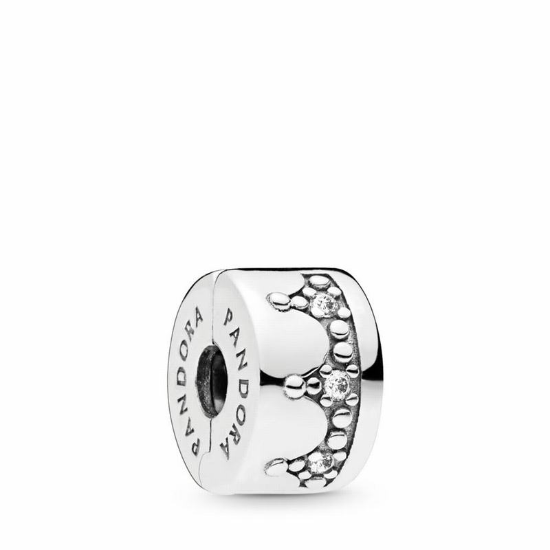 Pandora Dazzling Crown Clip Outlet NZ, Sterling Silver (526714-LHO)